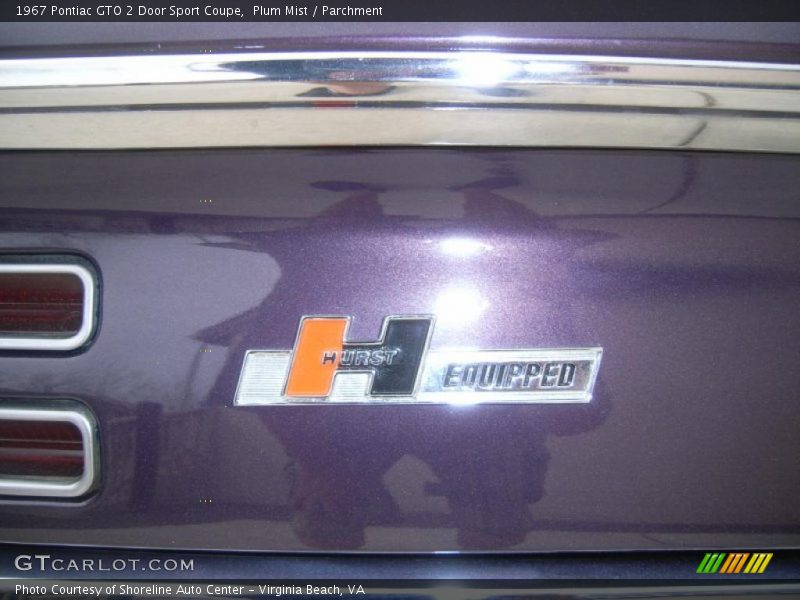 Plum Mist / Parchment 1967 Pontiac GTO 2 Door Sport Coupe