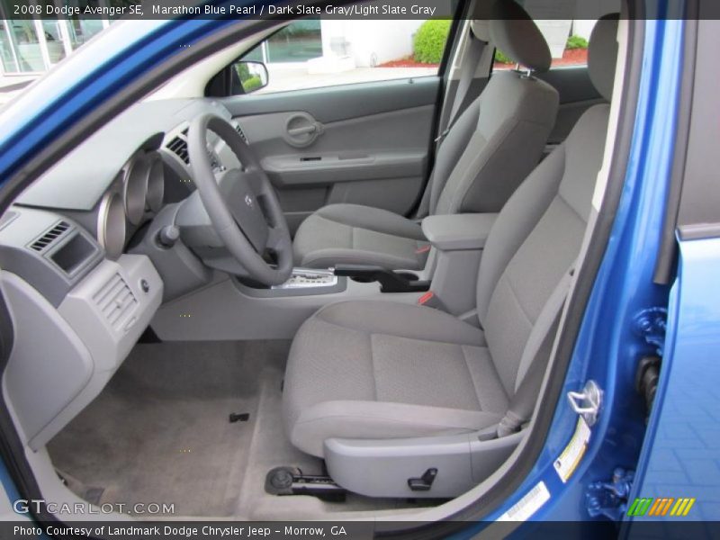 Marathon Blue Pearl / Dark Slate Gray/Light Slate Gray 2008 Dodge Avenger SE
