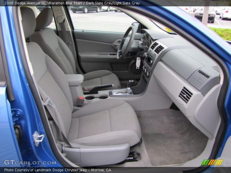 Marathon Blue Pearl / Dark Slate Gray/Light Slate Gray 2008 Dodge Avenger SE