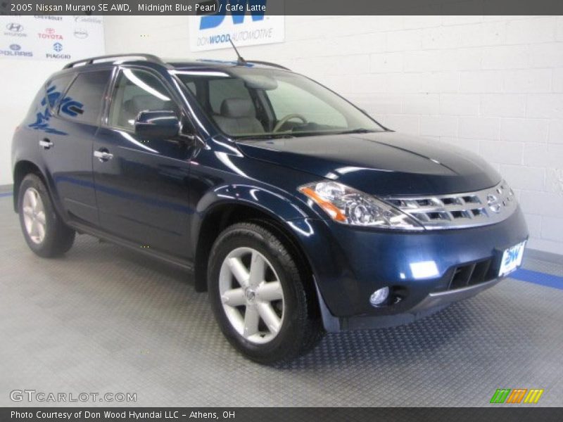 Midnight Blue Pearl / Cafe Latte 2005 Nissan Murano SE AWD