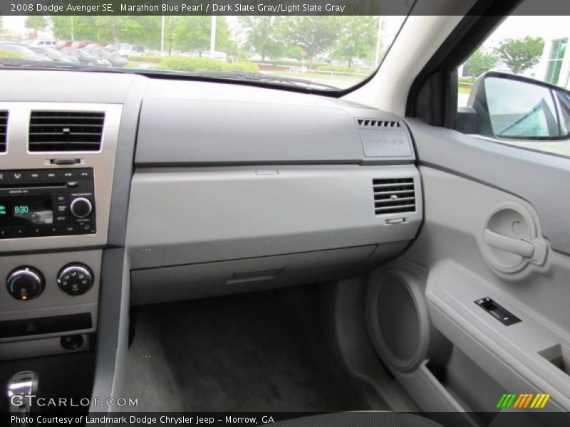 Marathon Blue Pearl / Dark Slate Gray/Light Slate Gray 2008 Dodge Avenger SE