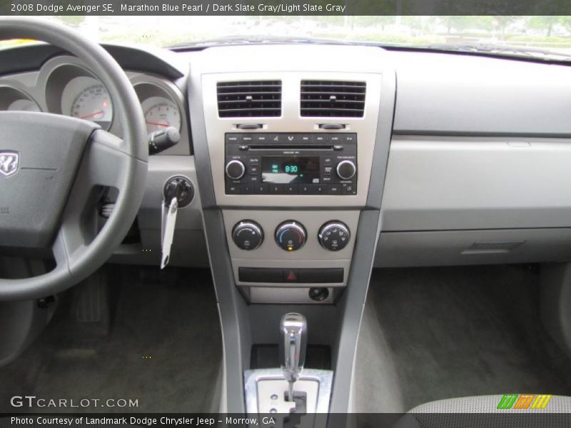 Marathon Blue Pearl / Dark Slate Gray/Light Slate Gray 2008 Dodge Avenger SE