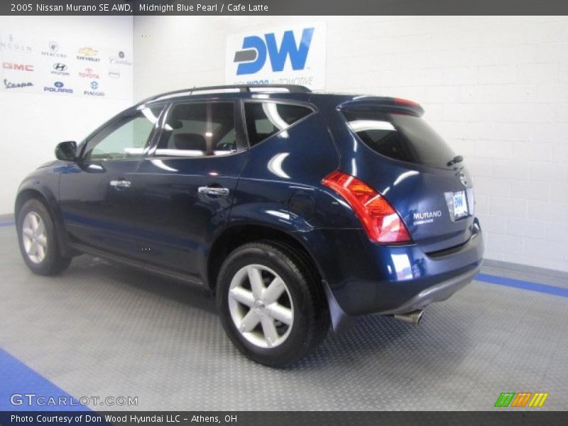 Midnight Blue Pearl / Cafe Latte 2005 Nissan Murano SE AWD