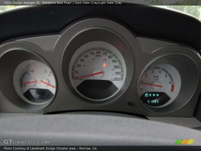 Marathon Blue Pearl / Dark Slate Gray/Light Slate Gray 2008 Dodge Avenger SE