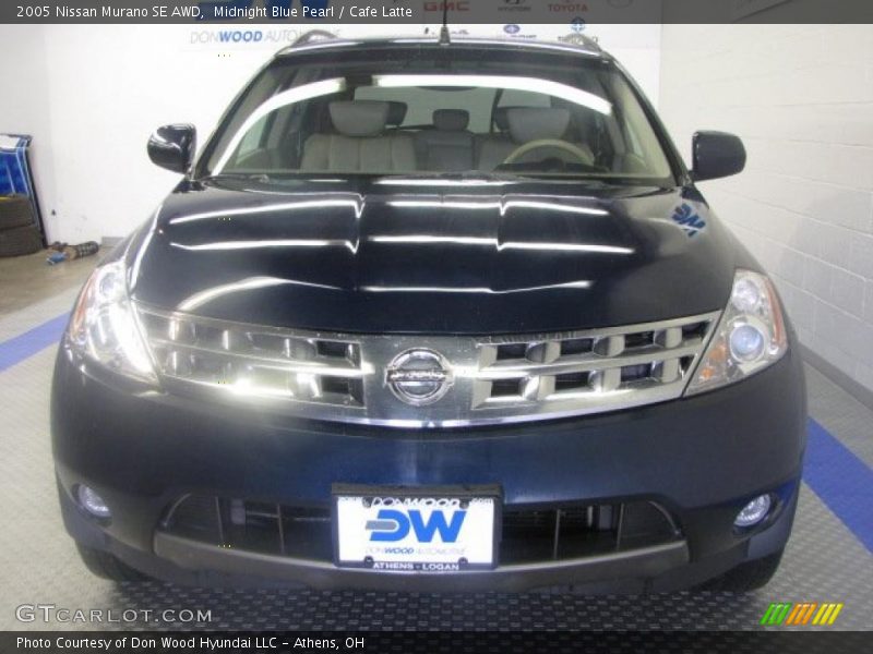 Midnight Blue Pearl / Cafe Latte 2005 Nissan Murano SE AWD