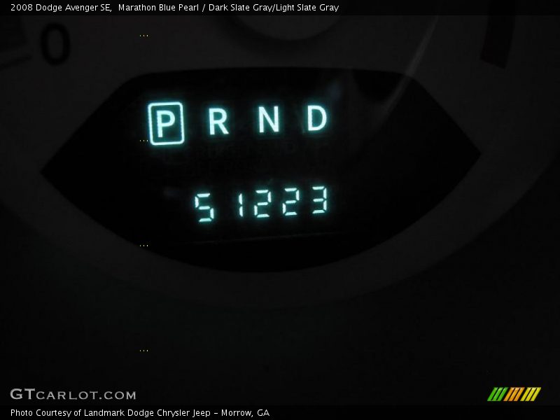 Marathon Blue Pearl / Dark Slate Gray/Light Slate Gray 2008 Dodge Avenger SE