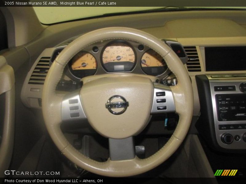 Midnight Blue Pearl / Cafe Latte 2005 Nissan Murano SE AWD