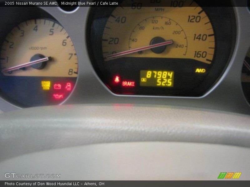 Midnight Blue Pearl / Cafe Latte 2005 Nissan Murano SE AWD