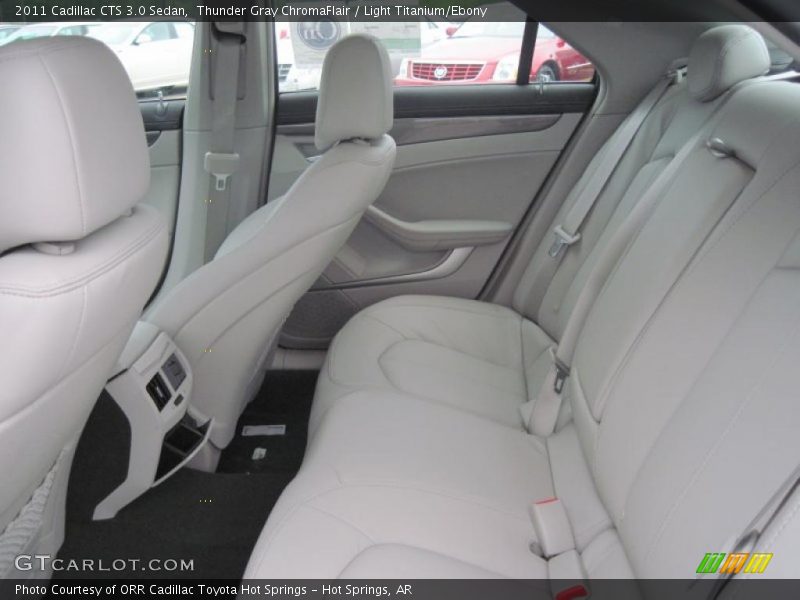 Thunder Gray ChromaFlair / Light Titanium/Ebony 2011 Cadillac CTS 3.0 Sedan