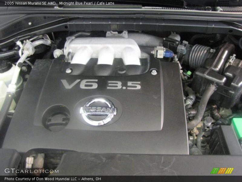 Midnight Blue Pearl / Cafe Latte 2005 Nissan Murano SE AWD