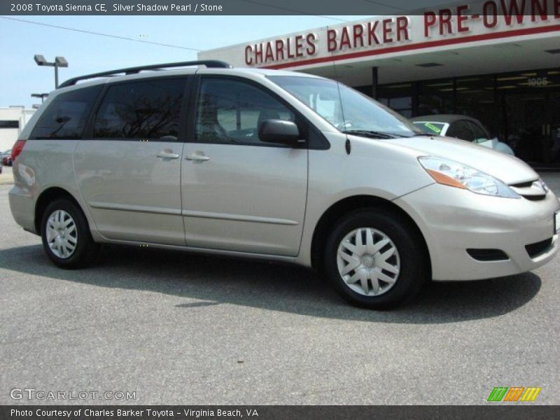 Silver Shadow Pearl / Stone 2008 Toyota Sienna CE