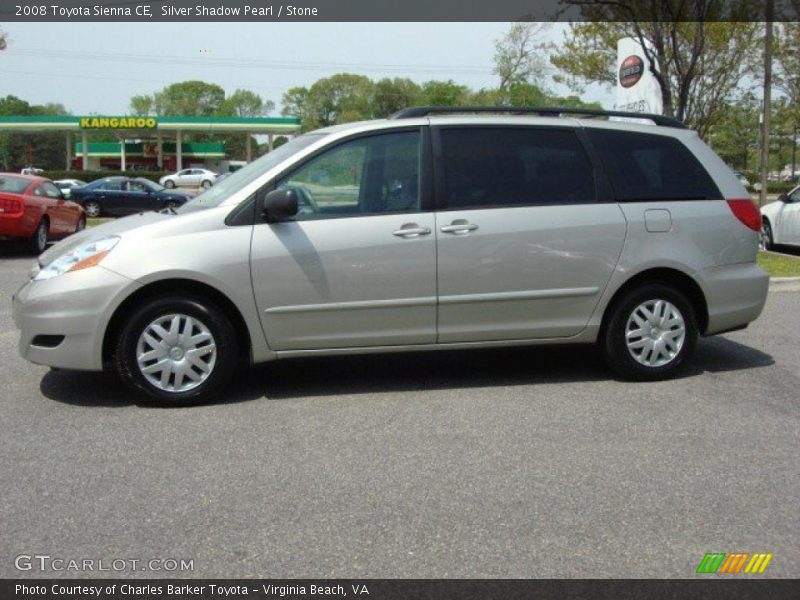 Silver Shadow Pearl / Stone 2008 Toyota Sienna CE