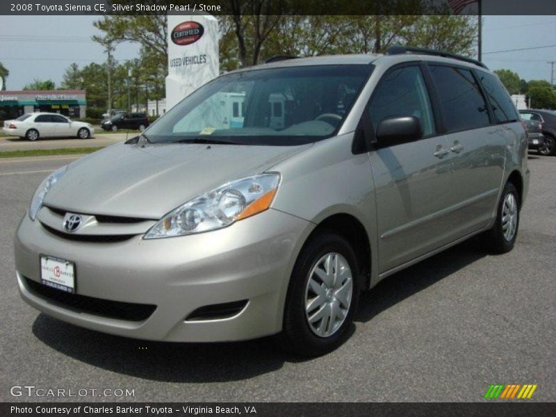 Silver Shadow Pearl / Stone 2008 Toyota Sienna CE