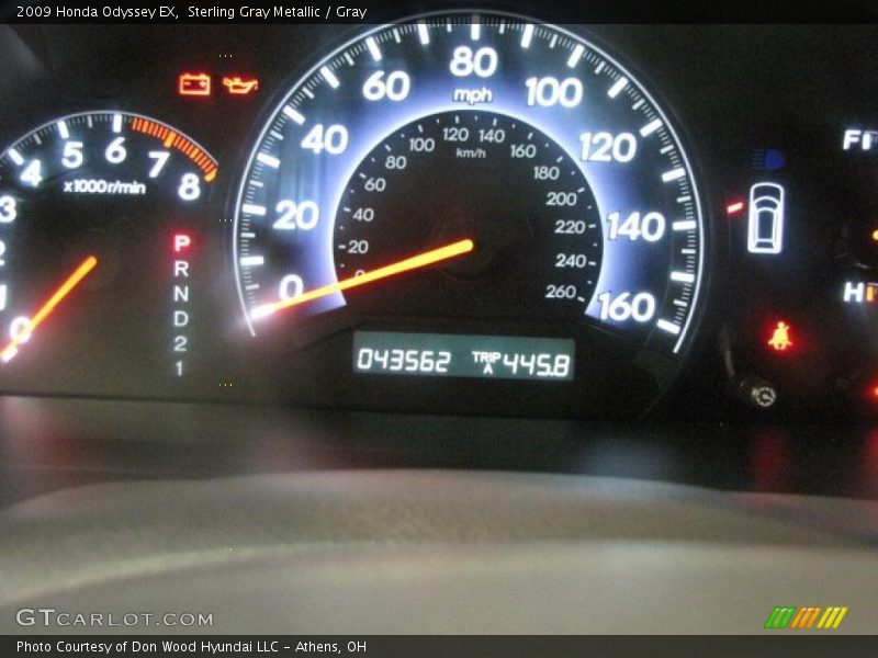 Sterling Gray Metallic / Gray 2009 Honda Odyssey EX