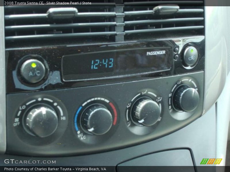 Silver Shadow Pearl / Stone 2008 Toyota Sienna CE