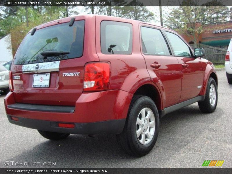 Redfire Metallic / Camel Beige 2008 Mazda Tribute i Sport