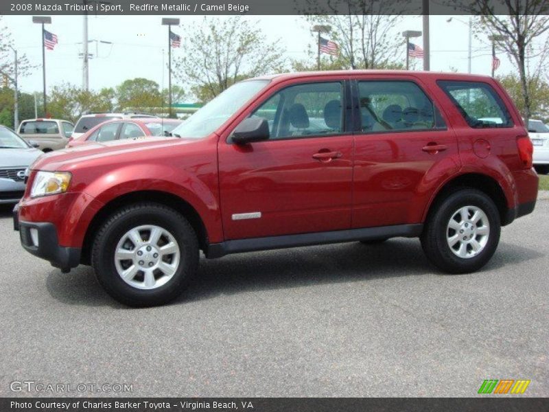 Redfire Metallic / Camel Beige 2008 Mazda Tribute i Sport