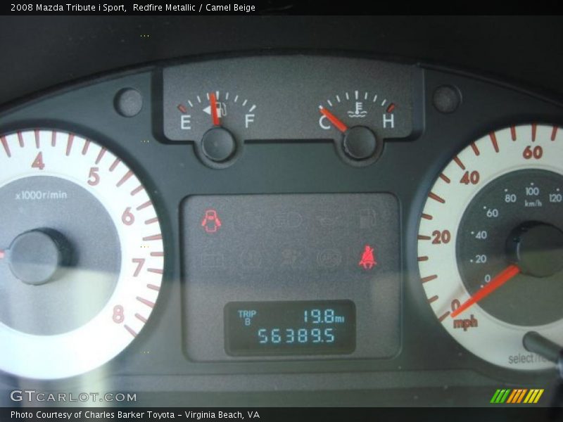 Redfire Metallic / Camel Beige 2008 Mazda Tribute i Sport