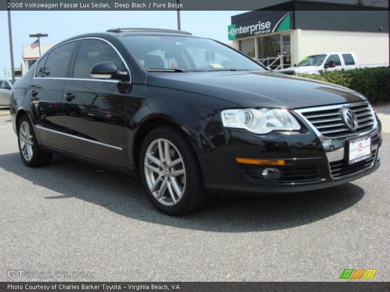 Deep Black / Pure Beige 2008 Volkswagen Passat Lux Sedan