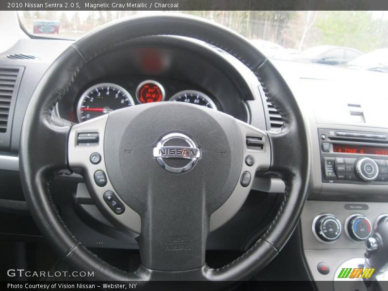 Magnetic Gray Metallic / Charcoal 2010 Nissan Sentra 2.0 S