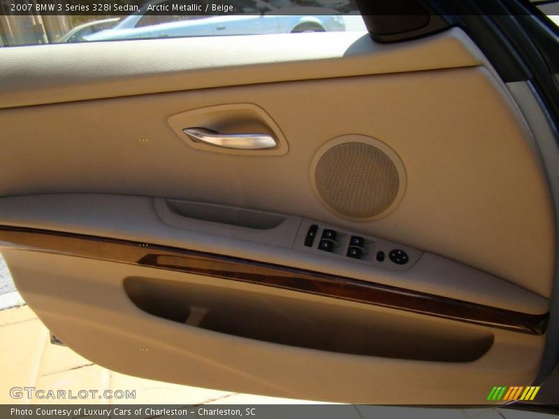 Arctic Metallic / Beige 2007 BMW 3 Series 328i Sedan