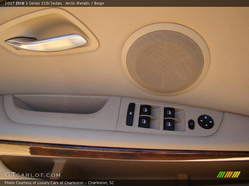 Arctic Metallic / Beige 2007 BMW 3 Series 328i Sedan