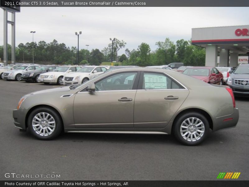 Tuscan Bronze ChromaFlair / Cashmere/Cocoa 2011 Cadillac CTS 3.0 Sedan