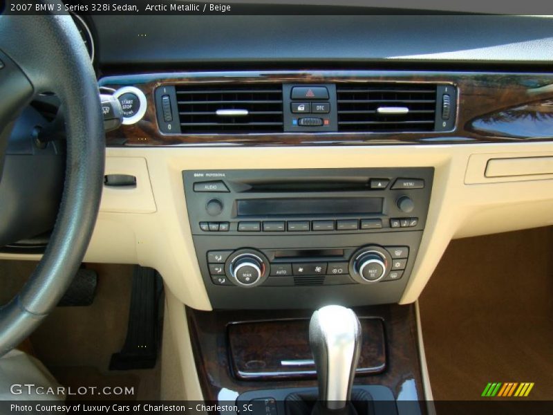 Arctic Metallic / Beige 2007 BMW 3 Series 328i Sedan