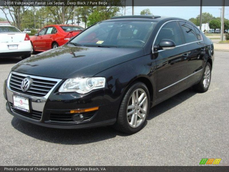 Deep Black / Pure Beige 2008 Volkswagen Passat Lux Sedan