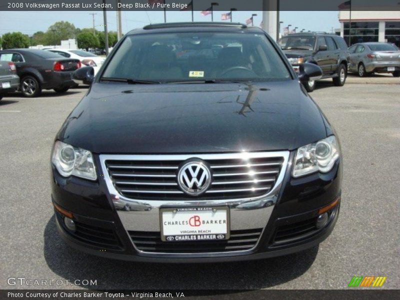 Deep Black / Pure Beige 2008 Volkswagen Passat Lux Sedan