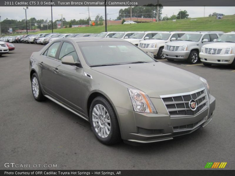 Tuscan Bronze ChromaFlair / Cashmere/Cocoa 2011 Cadillac CTS 3.0 Sedan
