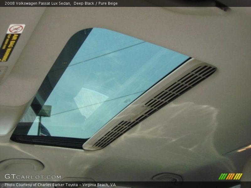 Deep Black / Pure Beige 2008 Volkswagen Passat Lux Sedan