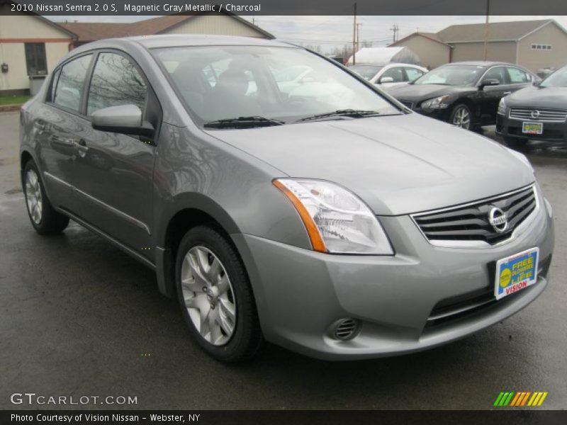 Magnetic Gray Metallic / Charcoal 2010 Nissan Sentra 2.0 S
