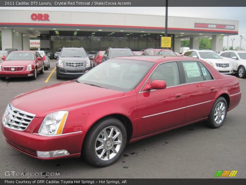 Crystal Red Tintcoat / Shale/Cocoa Accents 2011 Cadillac DTS Luxury