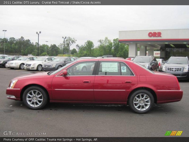 Crystal Red Tintcoat / Shale/Cocoa Accents 2011 Cadillac DTS Luxury