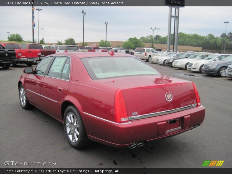 Crystal Red Tintcoat / Shale/Cocoa Accents 2011 Cadillac DTS Luxury