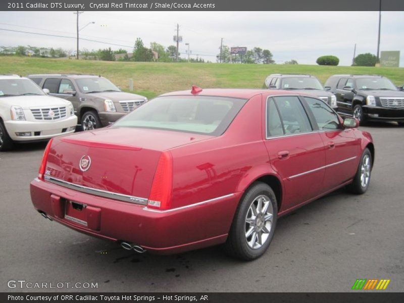 Crystal Red Tintcoat / Shale/Cocoa Accents 2011 Cadillac DTS Luxury
