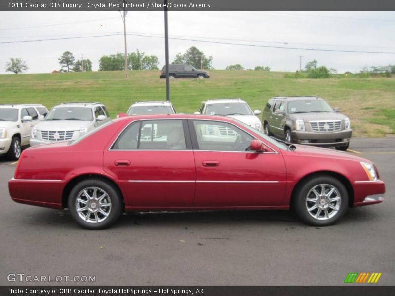 Crystal Red Tintcoat / Shale/Cocoa Accents 2011 Cadillac DTS Luxury