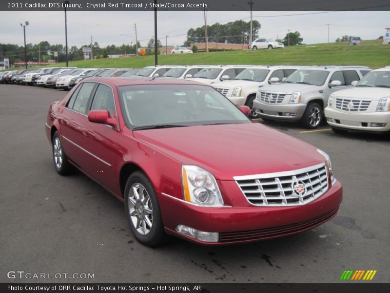 Crystal Red Tintcoat / Shale/Cocoa Accents 2011 Cadillac DTS Luxury