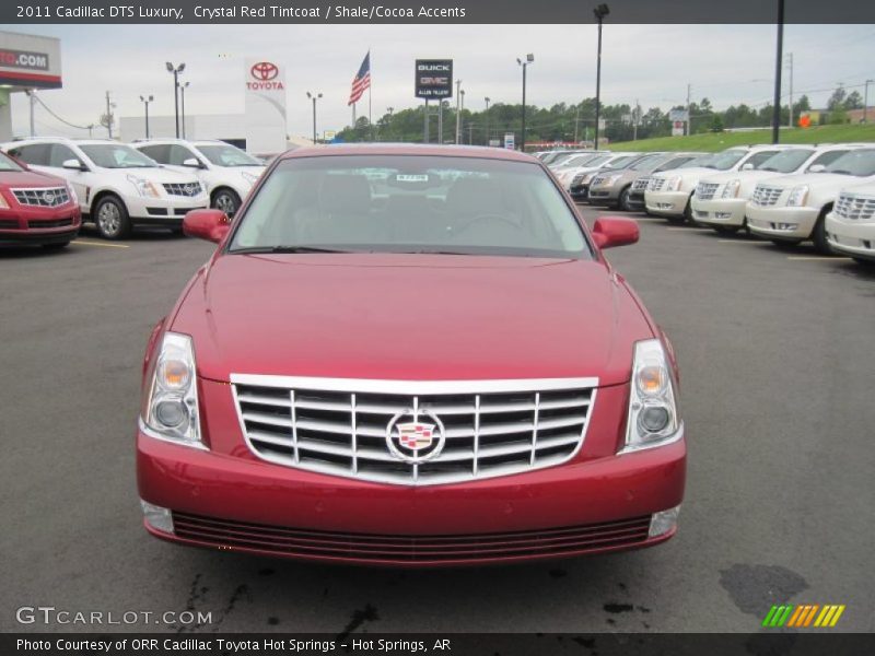 Crystal Red Tintcoat / Shale/Cocoa Accents 2011 Cadillac DTS Luxury