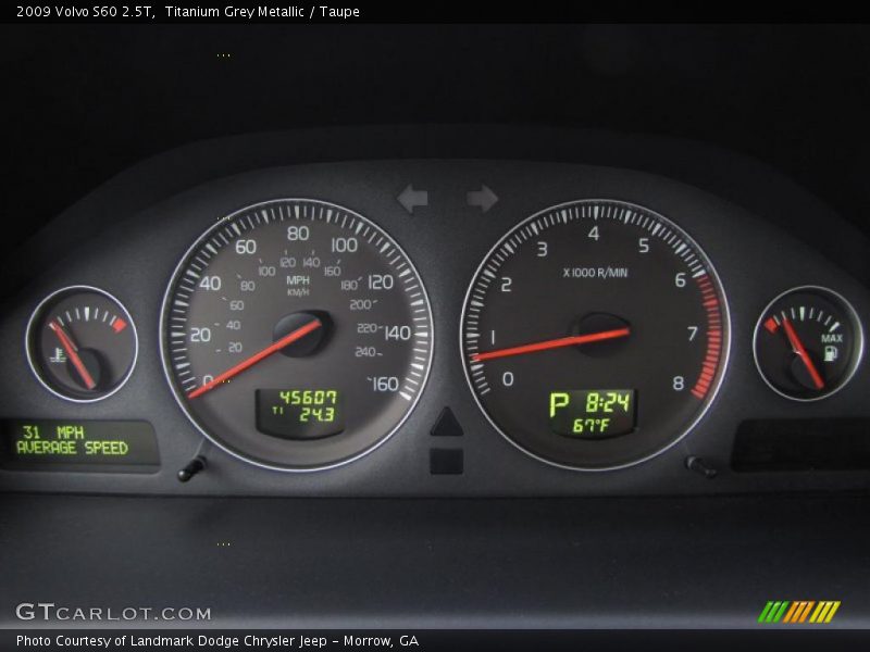 Titanium Grey Metallic / Taupe 2009 Volvo S60 2.5T