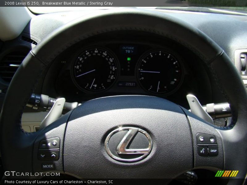Breakwater Blue Metallic / Sterling Gray 2008 Lexus IS 250