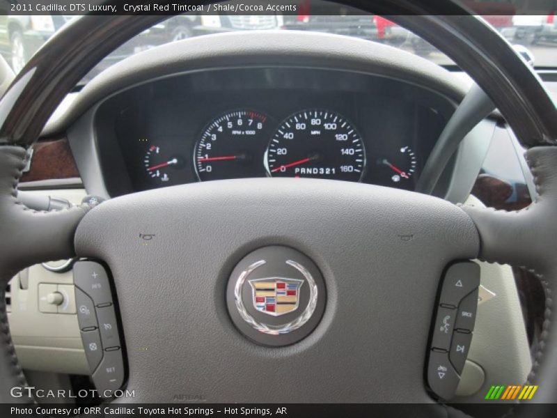 Crystal Red Tintcoat / Shale/Cocoa Accents 2011 Cadillac DTS Luxury