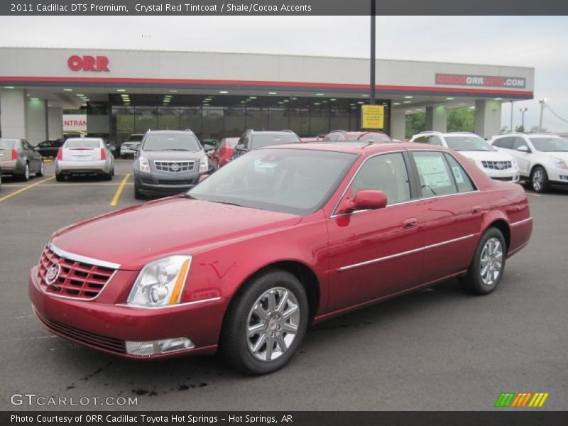Crystal Red Tintcoat / Shale/Cocoa Accents 2011 Cadillac DTS Premium
