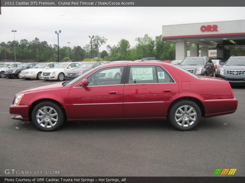 Crystal Red Tintcoat / Shale/Cocoa Accents 2011 Cadillac DTS Premium