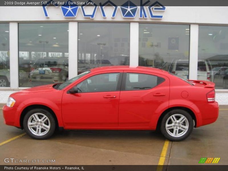 Tor Red / Dark Slate Gray 2009 Dodge Avenger SXT