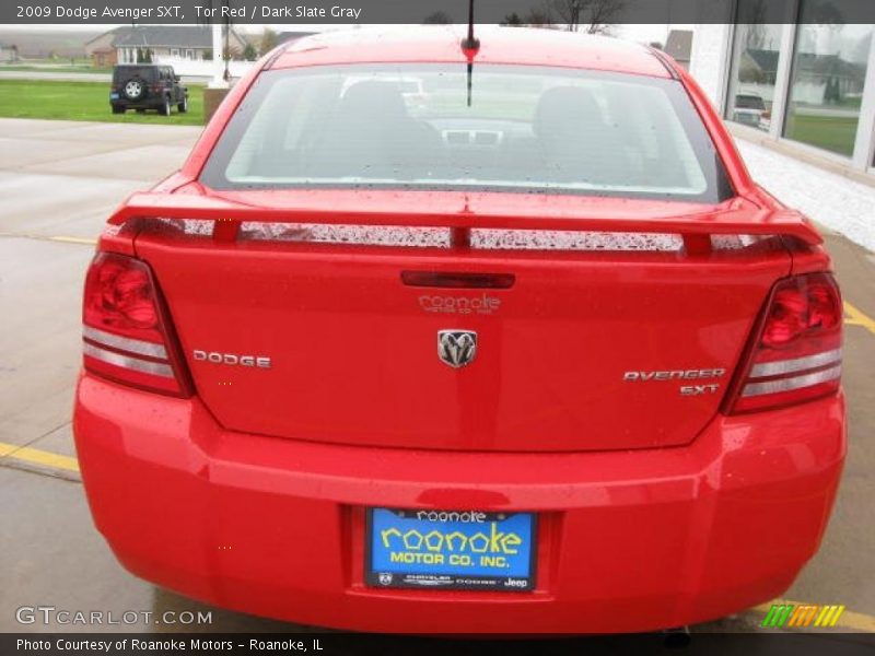 Tor Red / Dark Slate Gray 2009 Dodge Avenger SXT