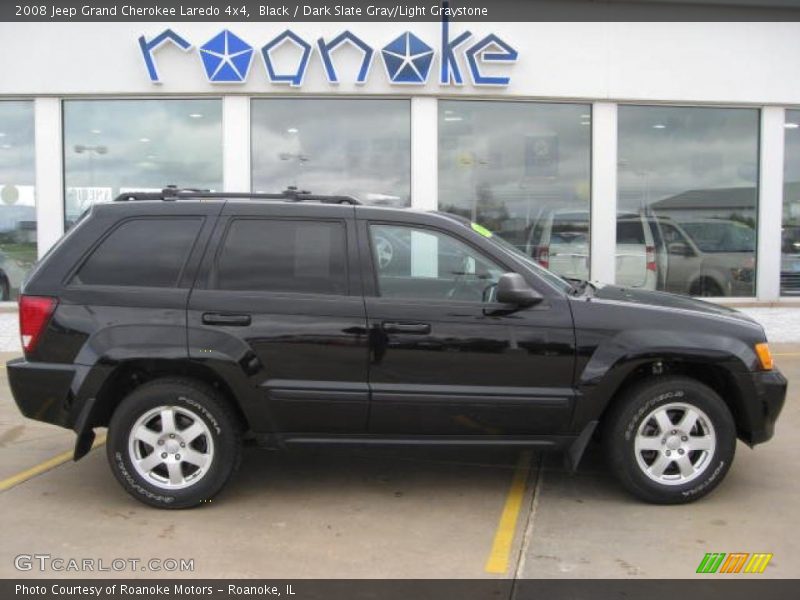 Black / Dark Slate Gray/Light Graystone 2008 Jeep Grand Cherokee Laredo 4x4