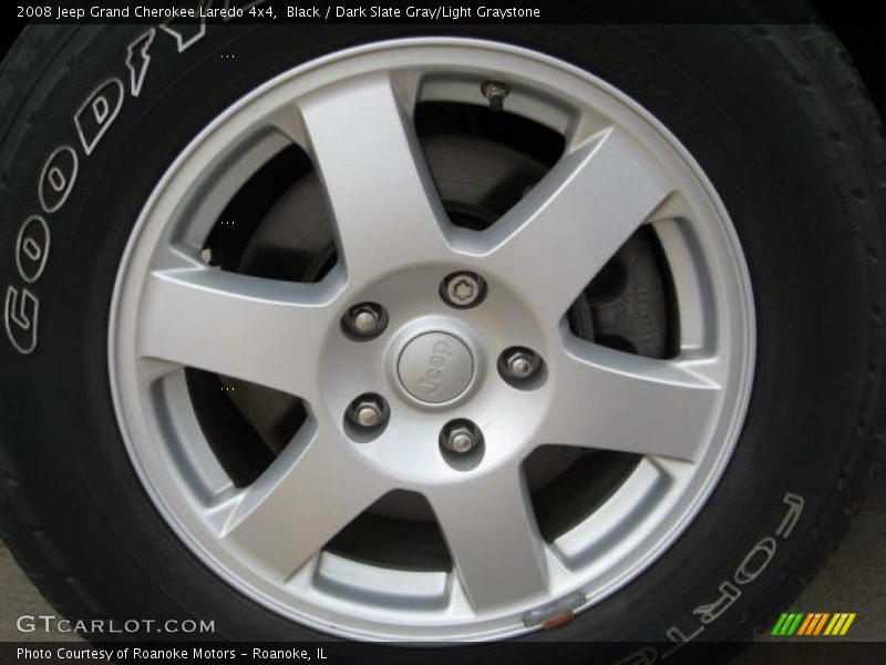Black / Dark Slate Gray/Light Graystone 2008 Jeep Grand Cherokee Laredo 4x4