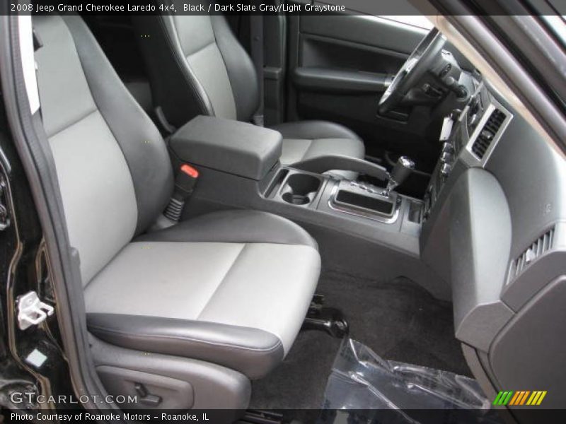 Black / Dark Slate Gray/Light Graystone 2008 Jeep Grand Cherokee Laredo 4x4